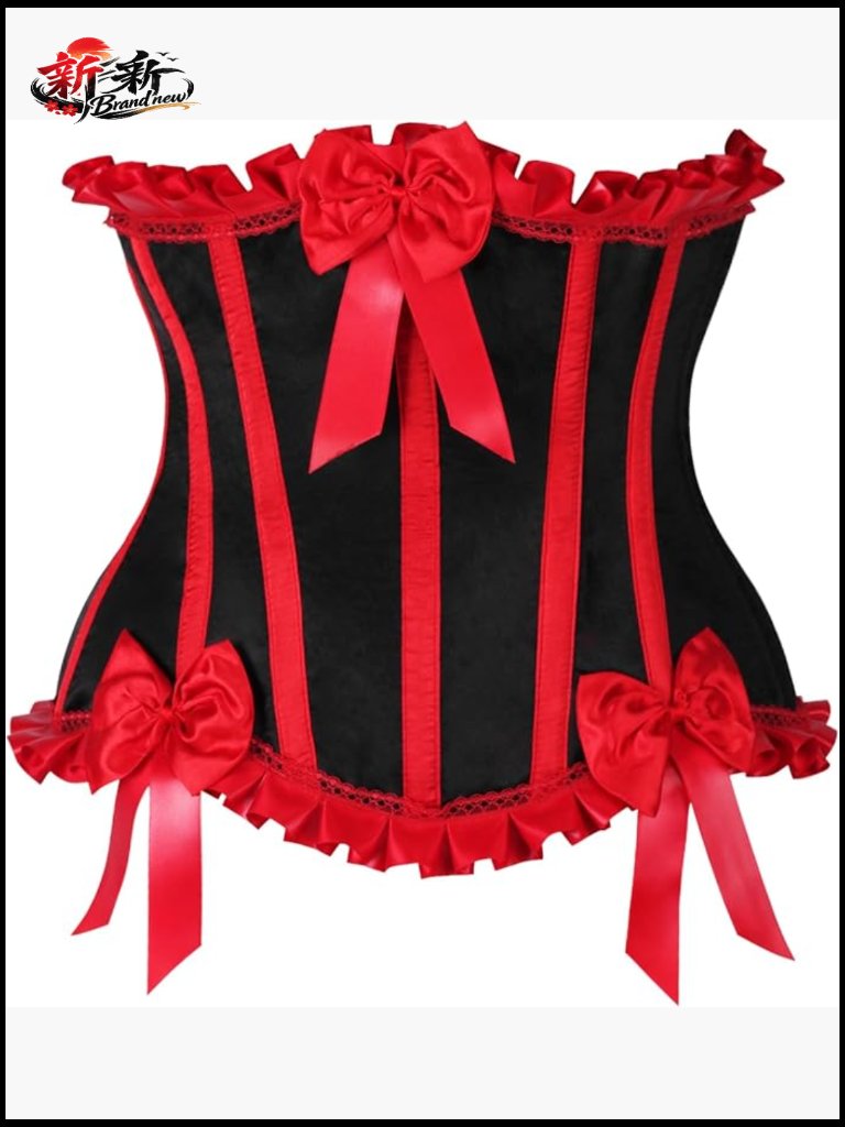 Steel Boned Underbust Corset Waist Cincher With Side Zipper